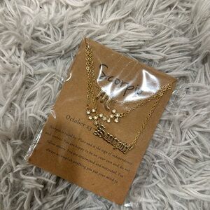 NWT Scorpio Pack of three zodiac sign necklace